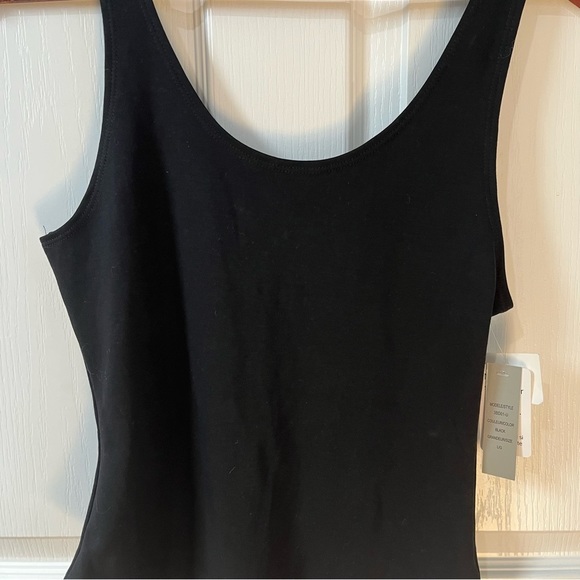 Jo & Co black one piece body suit snap closure and thong back size large - Picture 4 of 10